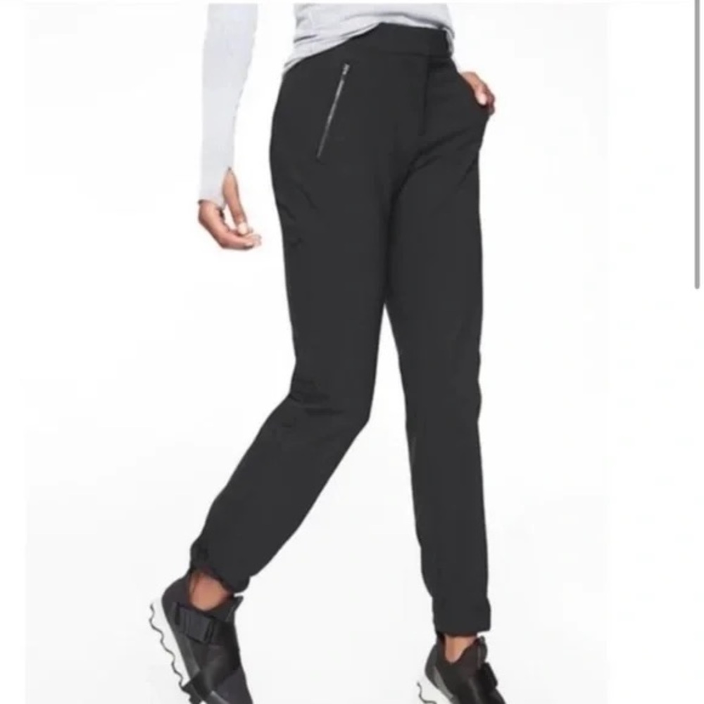 Athleta Black Skinny Wander Track Pants